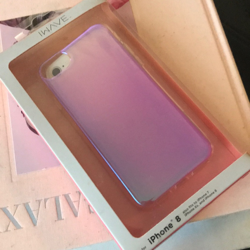 Iridescent Pink to Purple IPhone 8, 7, 6s, 6 case